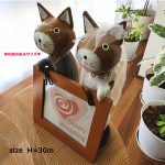 ウェルカムドール&フォトフレーム猫Large斜めから